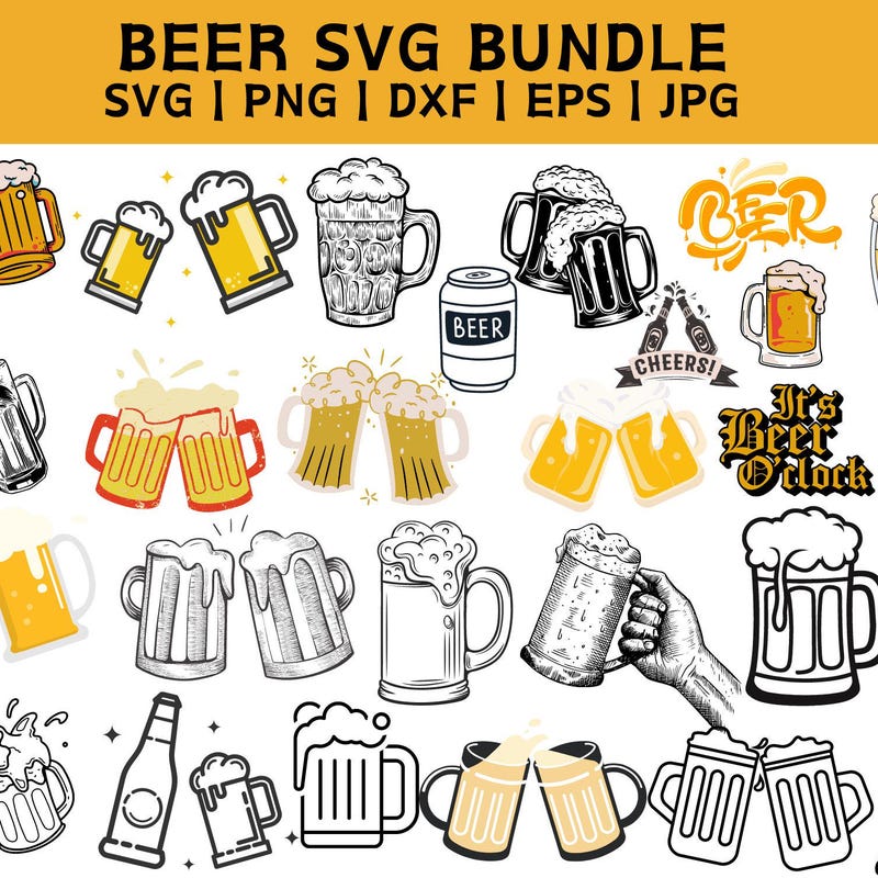 Beer Bottle Svg - Etsy