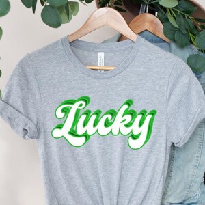Lucky Shirt, St. Patrick's Day Shirt, St. Patrick's Day Shamrock Tee, St. Patricks Day Shirt, Lucky T-Shirt, St Patrick Lucky Shirt Gift