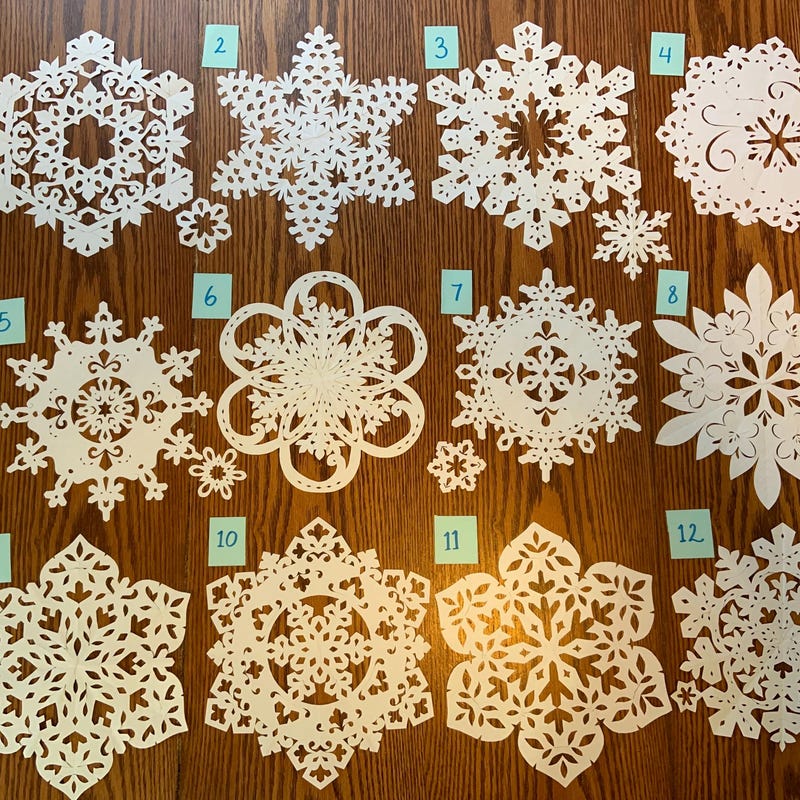 Glitter Paper Snowflake - Etsy