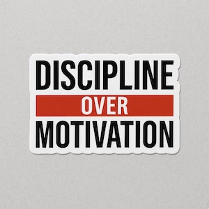 Adesivo digitale Disciplina sulla motivazione PNG da scaricare