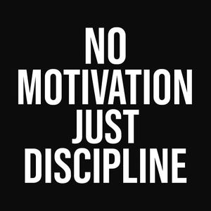 Nessuna motivazione, solo disciplina - Download di adesivi motivazionali digitali in formato PNG