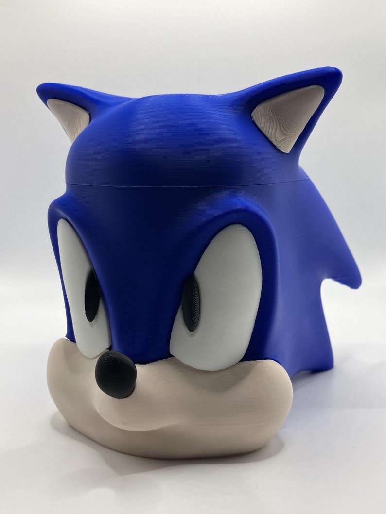 SONIC The Hedgehog SIZE Small Money Box Etsy Sonic the hedgehog size small money box etsy