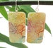 Light jade earrings Asian multicolor floral, handmade jewelry by theshagbag on Etsy 