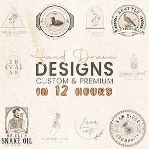 Eu criarei um logotipo personalizado desenhado à mão para sua empresa | Logotipo profissional | Logotipo minimalista | Design de logotipo personalizado para empresas, EUA.