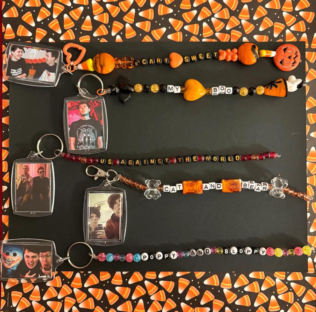 Dan and Phil Photo Keychains (halloween Edition) - Etsy