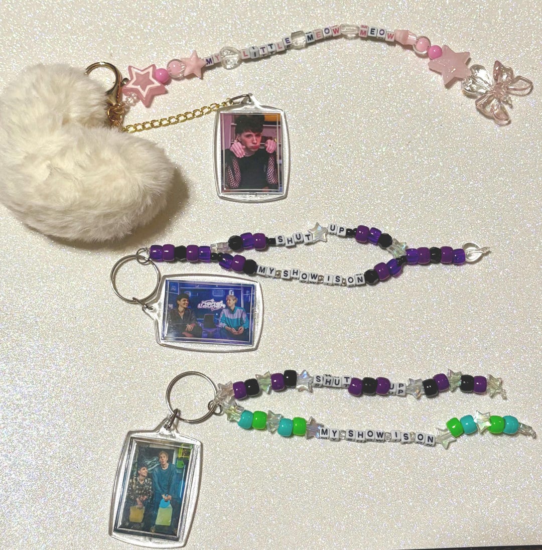 Dan and Phil Multi Strand Keychains With Photo Keychains - Etsy