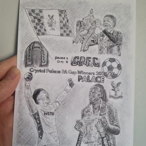 Crystal Palace FA Cup Winners 24/25 Print