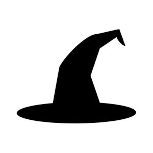 Chapéu de Bruxa SVG: Silhueta de Halloween, Arquivo de Corte (Download Digital)