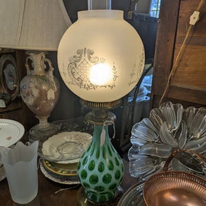 Antique Fenton (Wright) Lamp