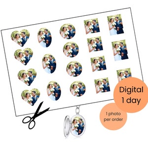 Locket Size Photos,Locket Photo Prints,Locket Photo Print,Locket Print,Locket Photo,Heart Locket Picture,Oval Locket Picture, Circle locket