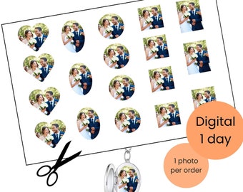 Foto in formato medaglione, stampe fotografiche con medaglione, stampa fotografica con medaglione, stampa con medaglione, foto con medaglione, foto con medaglione a cuore, cerchio con foto di medaglione ovale