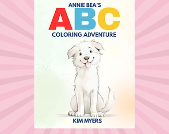 Aventura de colorir ABC da Annie Bea / Páginas para imprimir para crianças / Alfabeto / Infantil / Animais da fazenda / A-Z