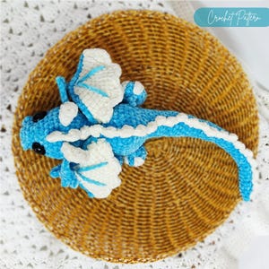 Baby Dragon Crochet Pattern: Low Sew Amigurumi Plushie (PDF Pattern)