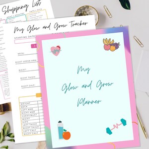 Printable Health and Fitness Binder Bundle Health Journal Exercise ...