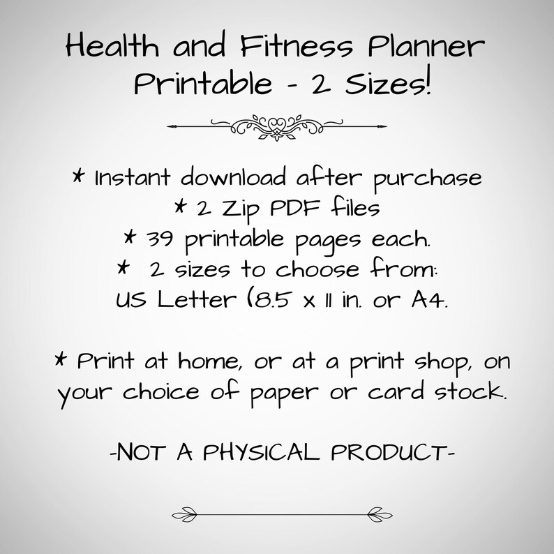 Printable Health and Fitness Binder Bundle Health Journal Exercise ...