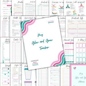 Printable Health and Fitness Binder Bundle Health Journal Exercise ...