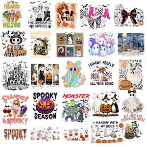 Retro Halloween Png Bundle  Halloween Coquette Png  Spooky Season Png  Fall Png  Halloween Mama Png Fall Season Png Cute Ghost Png