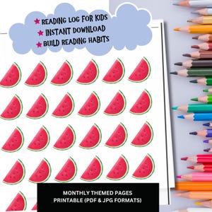 Treasure Map Summer Reading Log: Kids Coloring Activity (Digital Download)