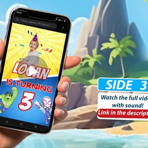 Animated Spidey Birthday Invitation Video