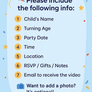 Animated Spidey Birthday Invitation Video