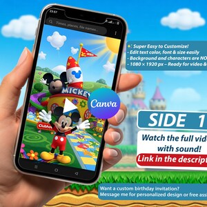 Mickey Mouse Clubhouse Birthday Video Invitation