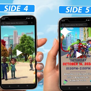 Animated Spidey Birthday Invitation Video