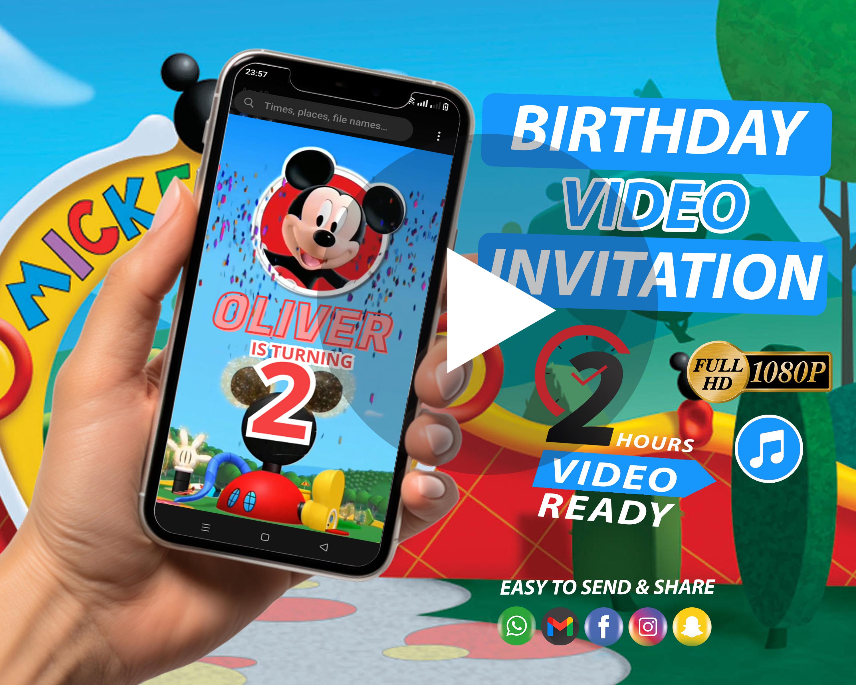 Personalised Mickey Mouse Video