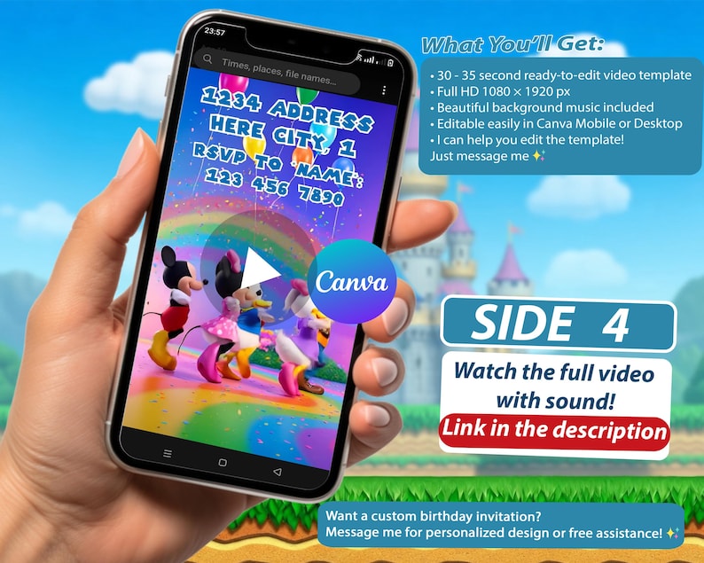 Mickey Mouse Clubhouse Birthday Video Invitation