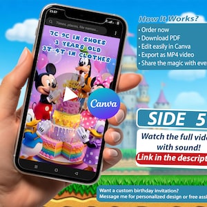 Mickey Mouse Clubhouse Birthday Video Invitation