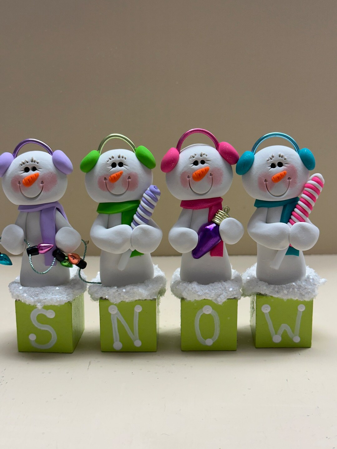 Set of Snow Blocks in Lime Green - Etsy