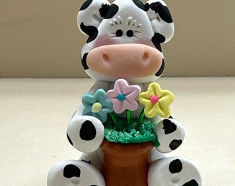 Spring time cow