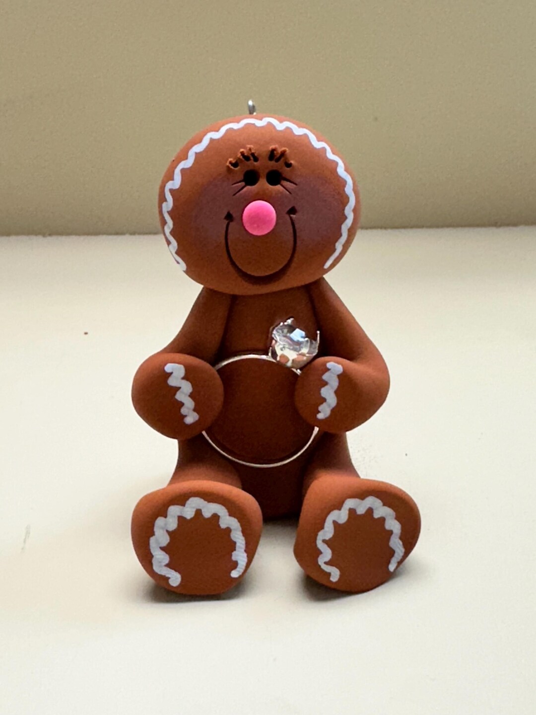 Gingerbread Ornament With Diamond Ring - Etsy