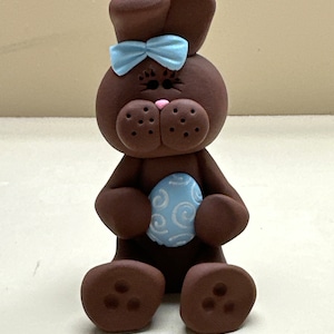 Chocolate bunny with a Easter egg