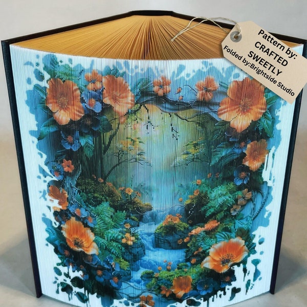 Foto Book Art - Photo Strip Book Pattern - Serenity Brook, Nature, Flowers