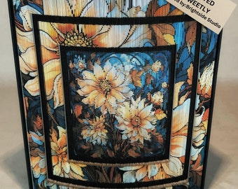 Foto Book Art - Photo Strip Book Patten - Floral, Flowers Framed Collage