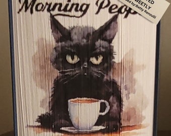 Foto Book Art - Photo Strip Book Design - Grouchy Morning Cat, Funny Quote