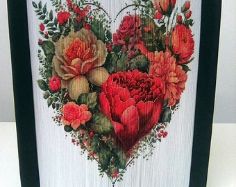Foto Book Art - Photo Strip Book Design - Heart, Bouquet of Flowers, Roses