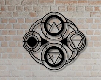 Asymmetric Geometric Metal Wall Art