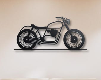 Motorcycle Metal Wall Art