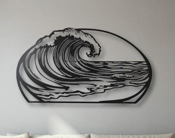 Ocean Wave Metal Wall Art