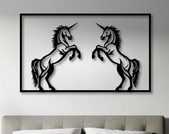 Majestic Unicorn Metal Wall Art