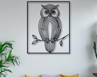 Owl Metal Wall Art
