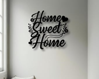 Home Sweet Home Metal Wall Art