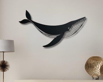 Whale Metal Wall Art