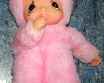 ヴィンテージ KIKI 女の子ぬいぐるみ、古い SEKIGUCHI ブランド KIKI