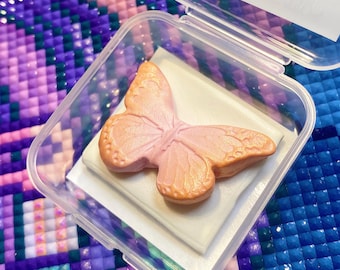 ThesStudios Scented Diamond Painting Putty Pink/Orange Butterfly Dreams. Wt 9-10g. Scent: Flower Garden