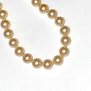 Vintage Monet 8mm Glass Pearl Necklace