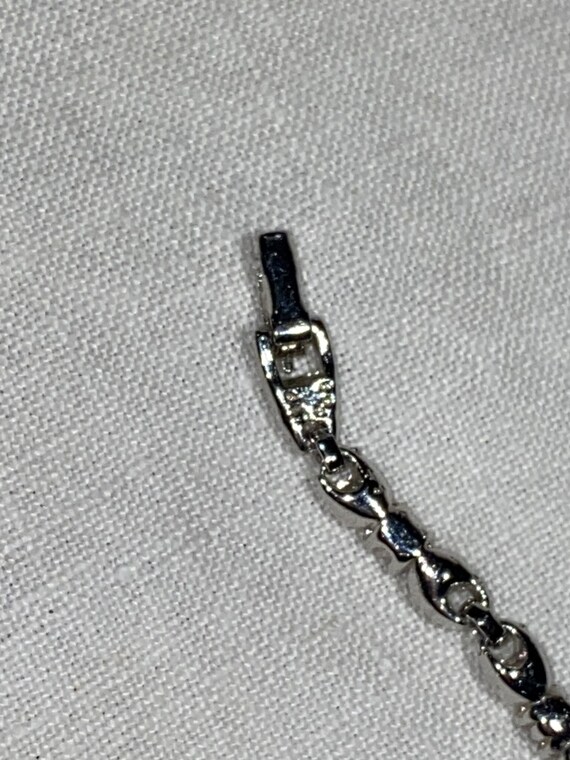Vintage Signed Bogoff Rhinestone Necklace - image 8