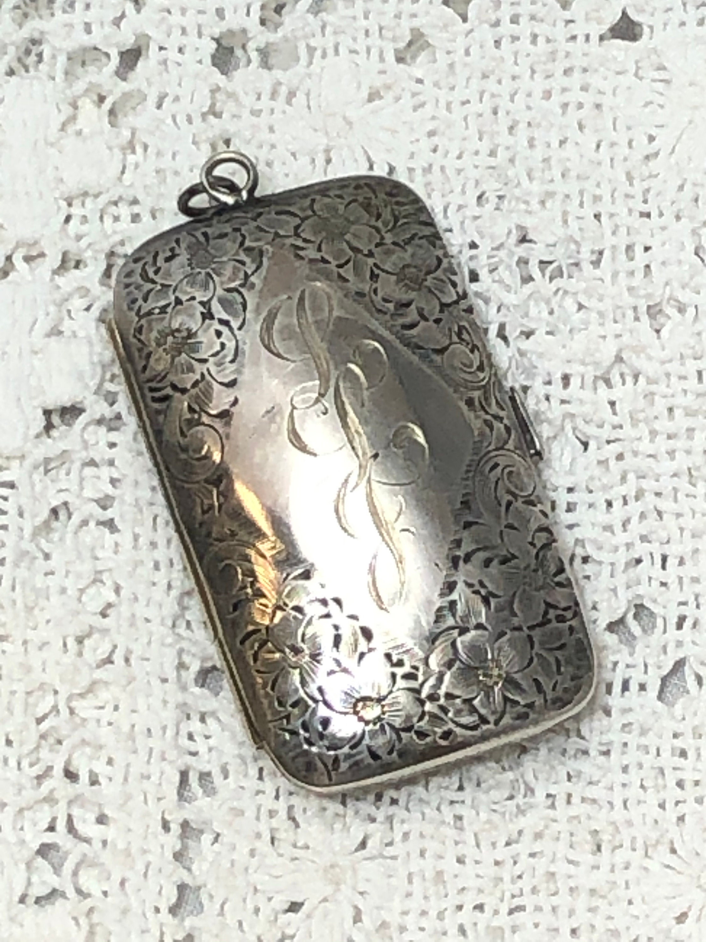 Antique Victorian Sterling Silver Sovereign Case 1900 - Etsy