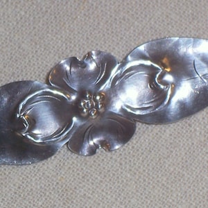 Vintage Stuart Nye Sterling Dogwood Brooch or Pin in Sterling Silver